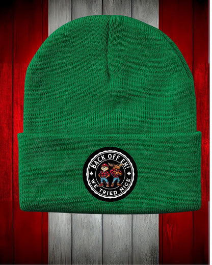 Back Off design Toque