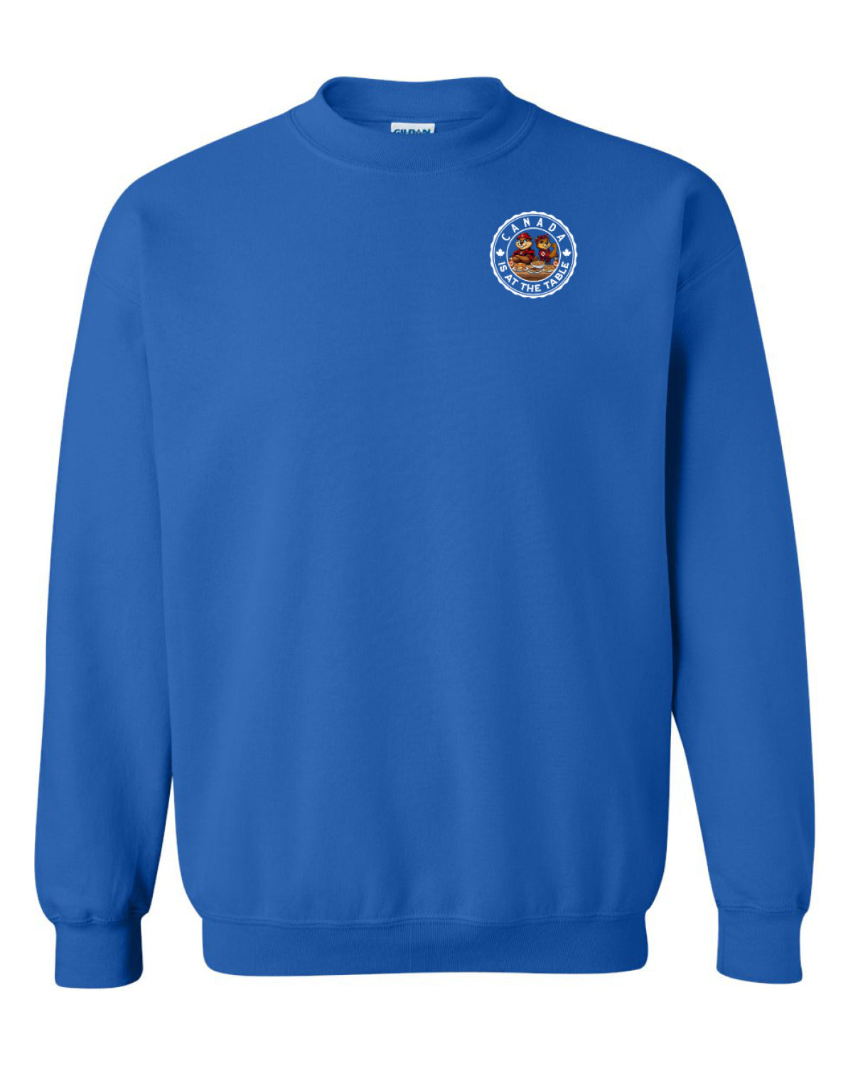 Canada At The Table Left Chest And Back  Crewneck - Unisex