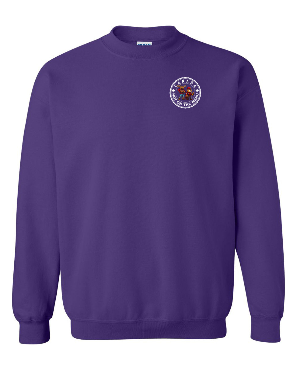 Canada Not On The Menu Left Chest And Back  Crewneck - Unisex