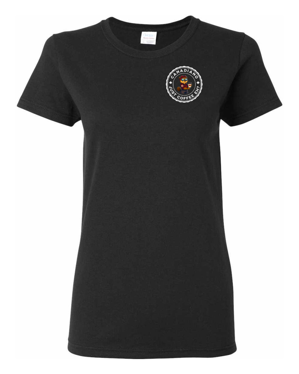 Canadiano Just Coffee eh! Rosie Sunglasses Left Chest and Back Women's Tee  (Copy)