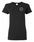 Calm Cool Canadian Rosie Sunglasses Left Chest and Back Women's Tee
