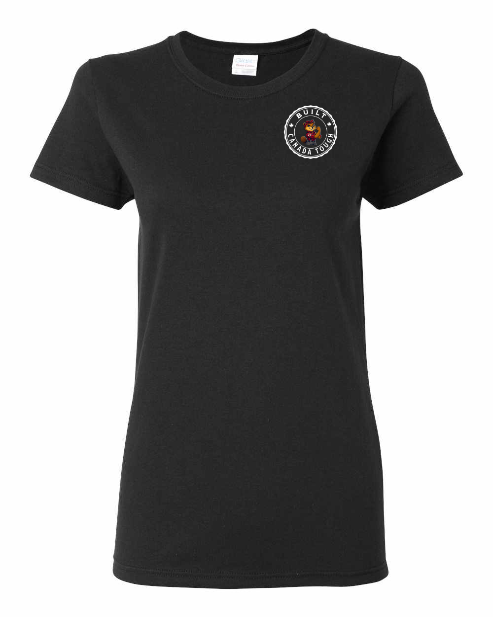 Built Canada Tough Rosie Left Chest and Back Women's Tee