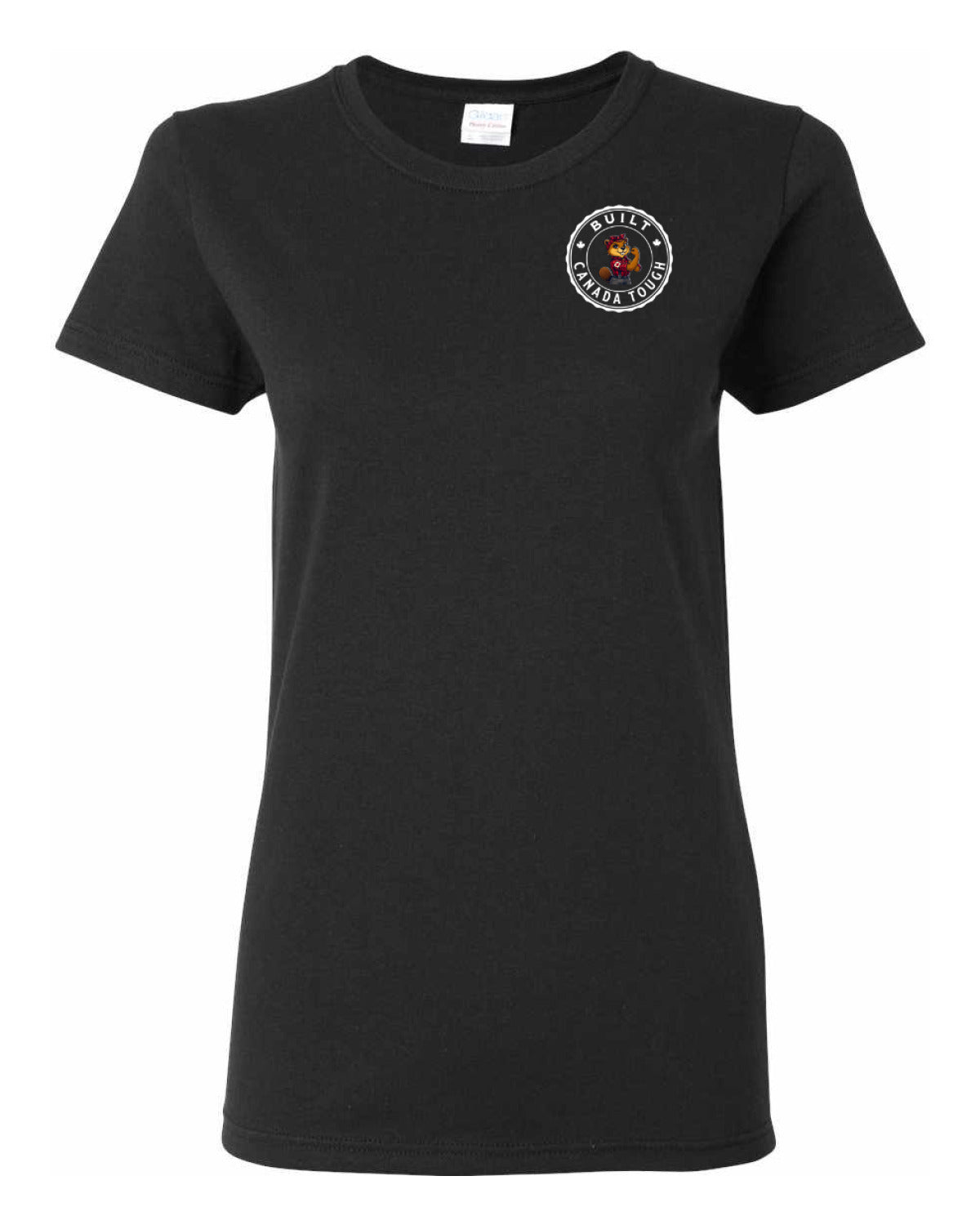 Built Canada Tough Rosie Left Chest and Back Women's Tee