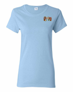 Canada Rose Design Tee Left Chest Women's Tee