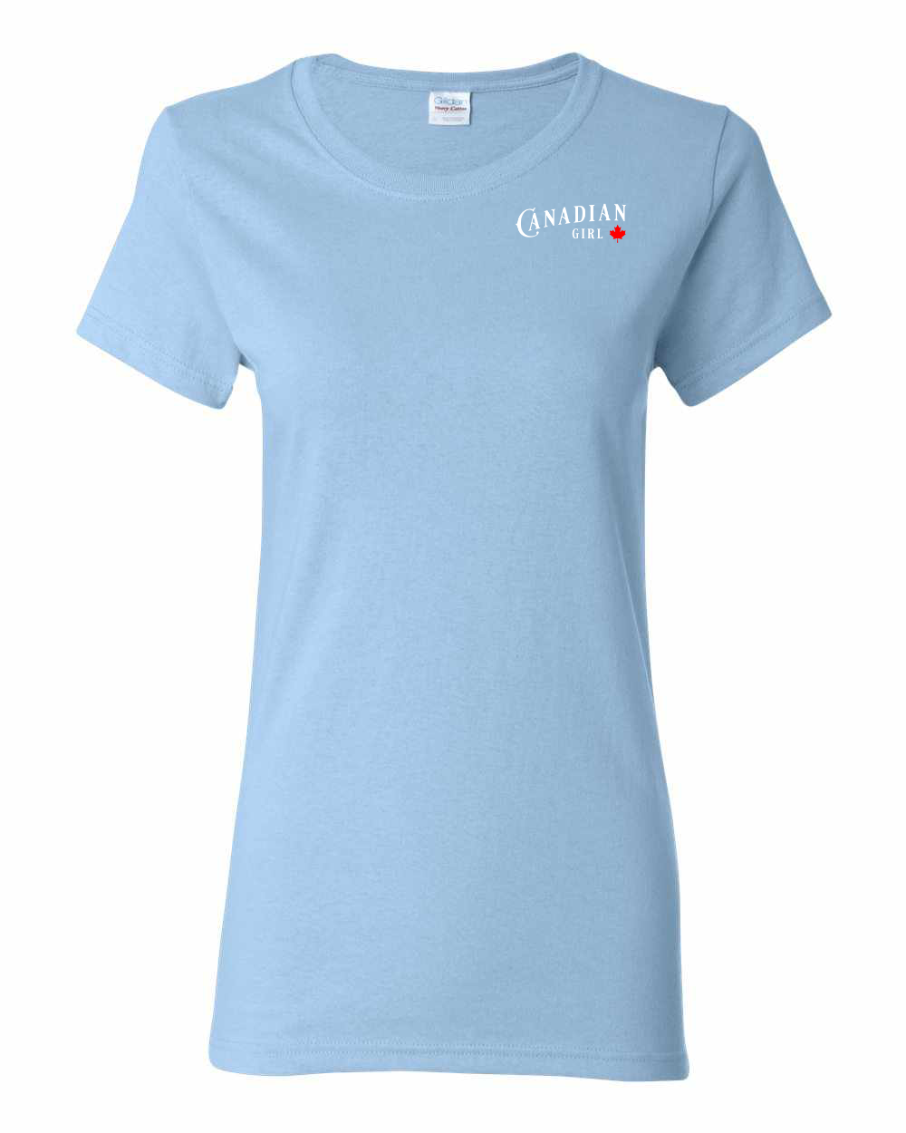 Canadian Girl Leaf Left Chest Women's Tee