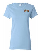 Canada Rose Design Tee Left Chest and Back Women's Tee
