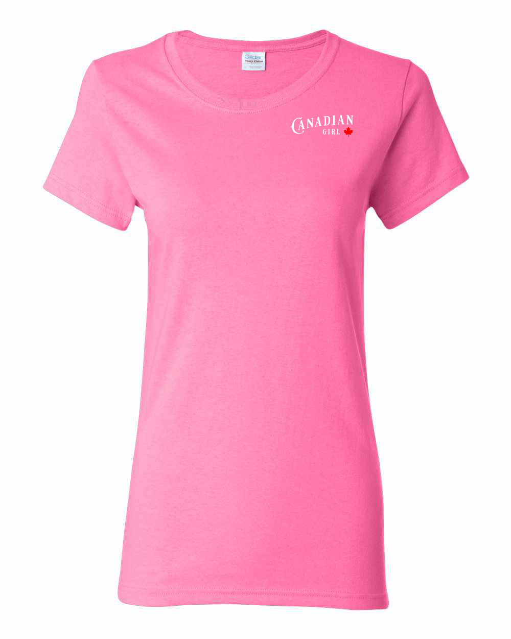 Canadian Girl Leaf Left Chest Women's Tee