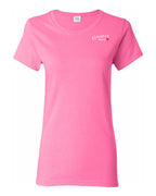 Canadian Woman Leaf Left Chest and Back Women's Tee