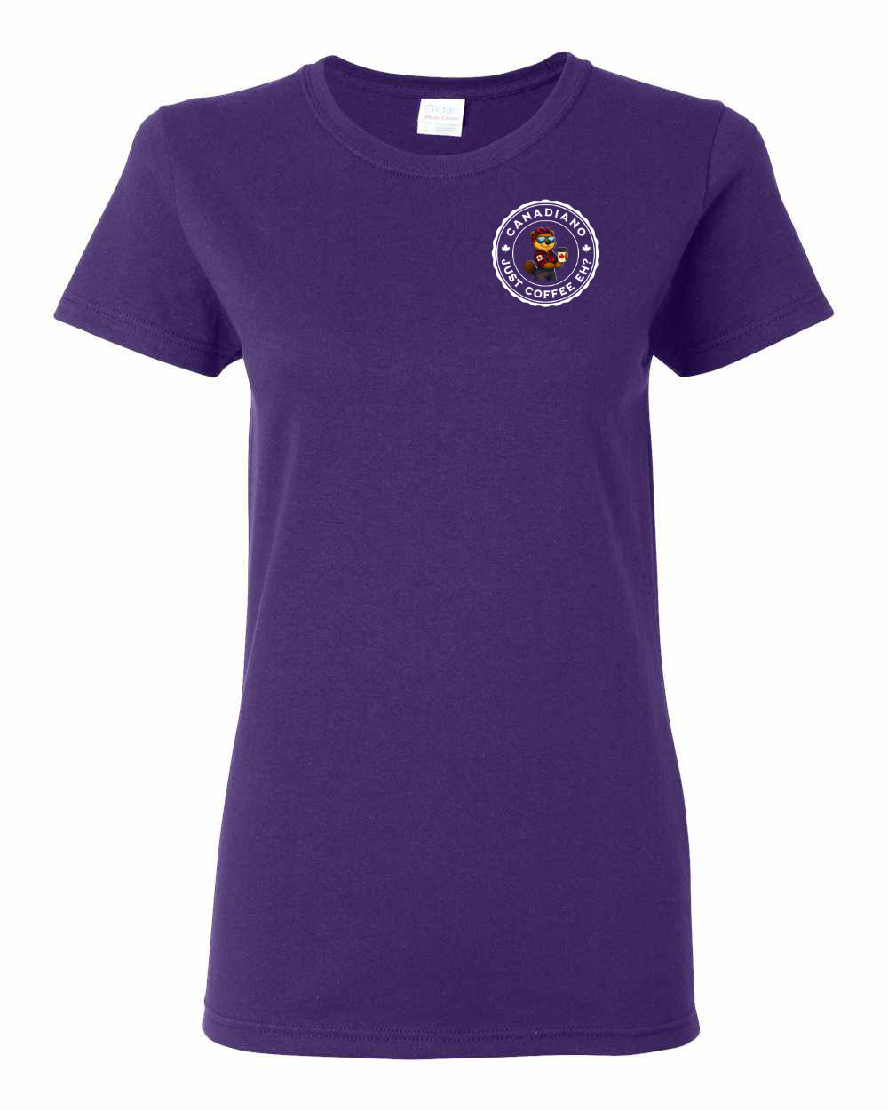 Canadiano Just Coffee eh! Rosie Sunglasses Left Chest Women's Tee