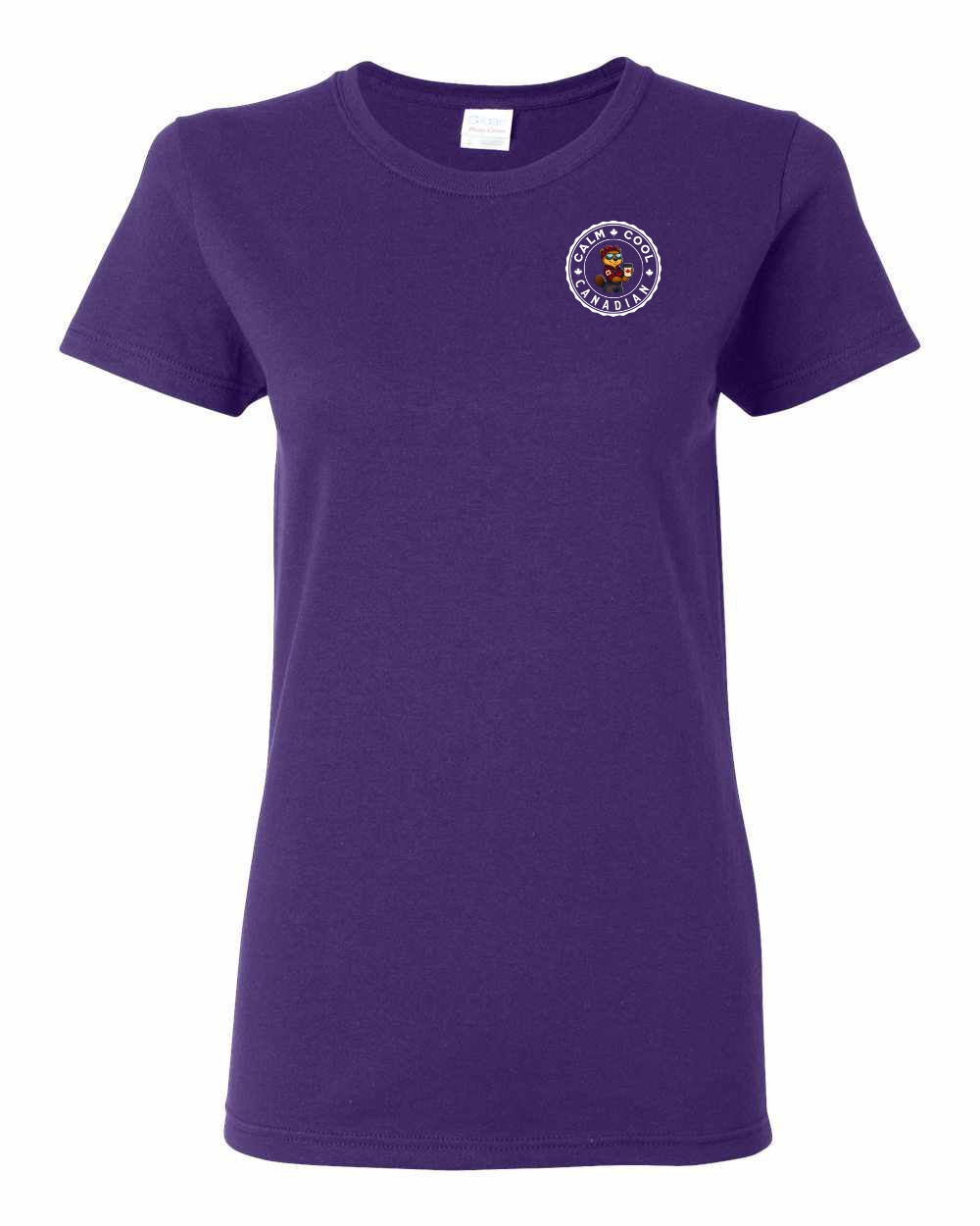 Calm Cool Canadian Rosie Sunglasses Left Chest and Back Women's Tee