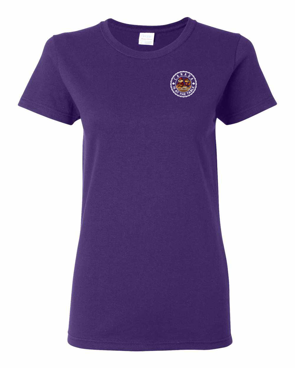 Canada Is At The Table Left Chest Women's Tee