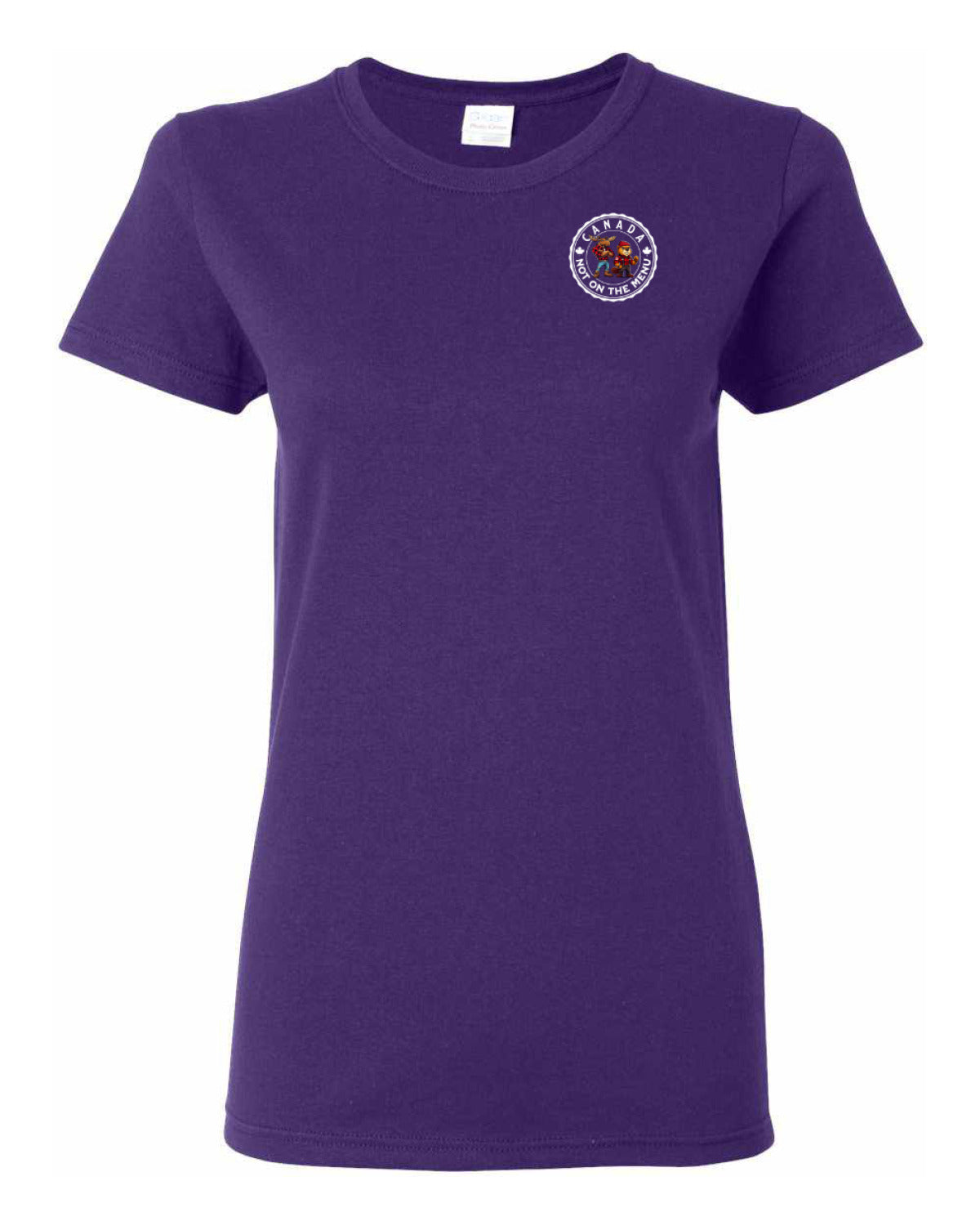 Canada Is Not on the Menu Left Chest and Back Women's Tee