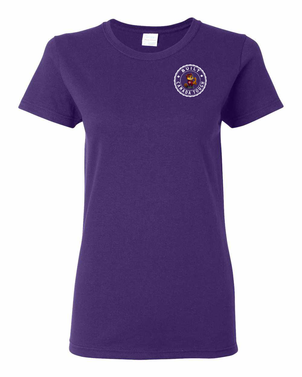 Built Canada Tough Rosie Left Chest and Back Women's Tee