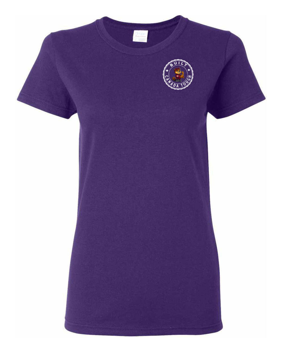 Built Canada Tough Rosie Left Chest and Back Women's Tee
