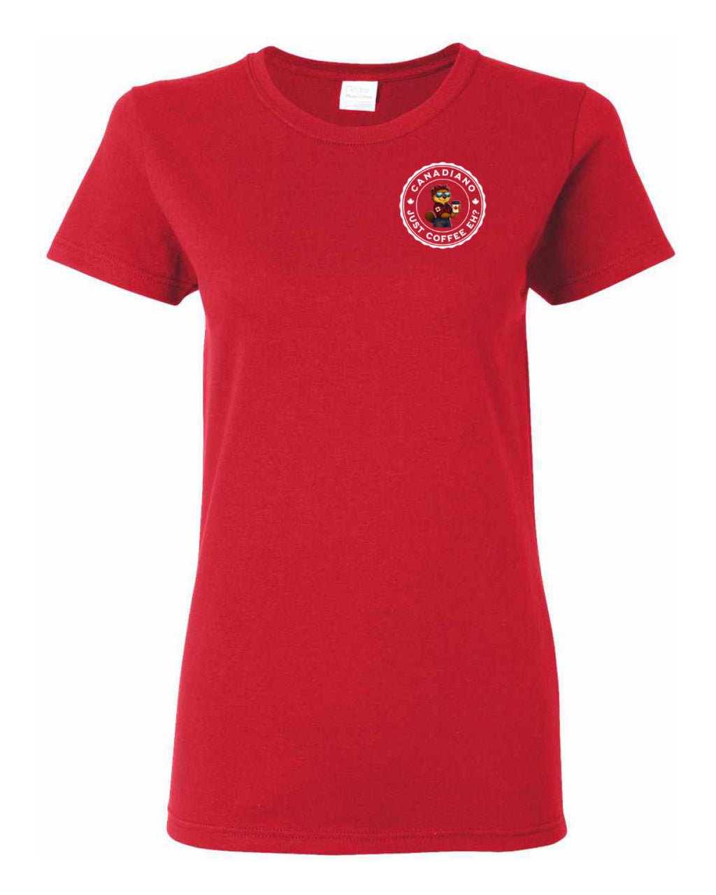 Canadiano Just Coffee eh! Rosie Sunglasses Left Chest and Back Women's Tee  (Copy)