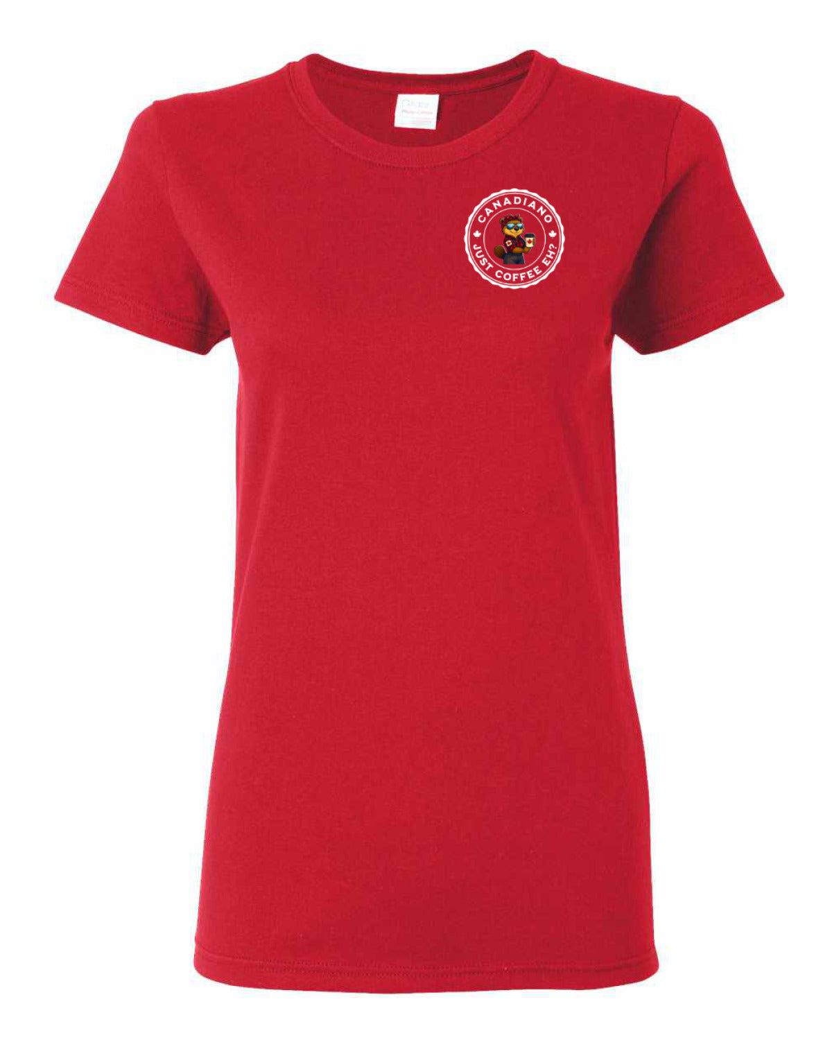 Canadiano Just Coffee eh! Rosie Sunglasses Left Chest and Back Women's Tee  (Copy)