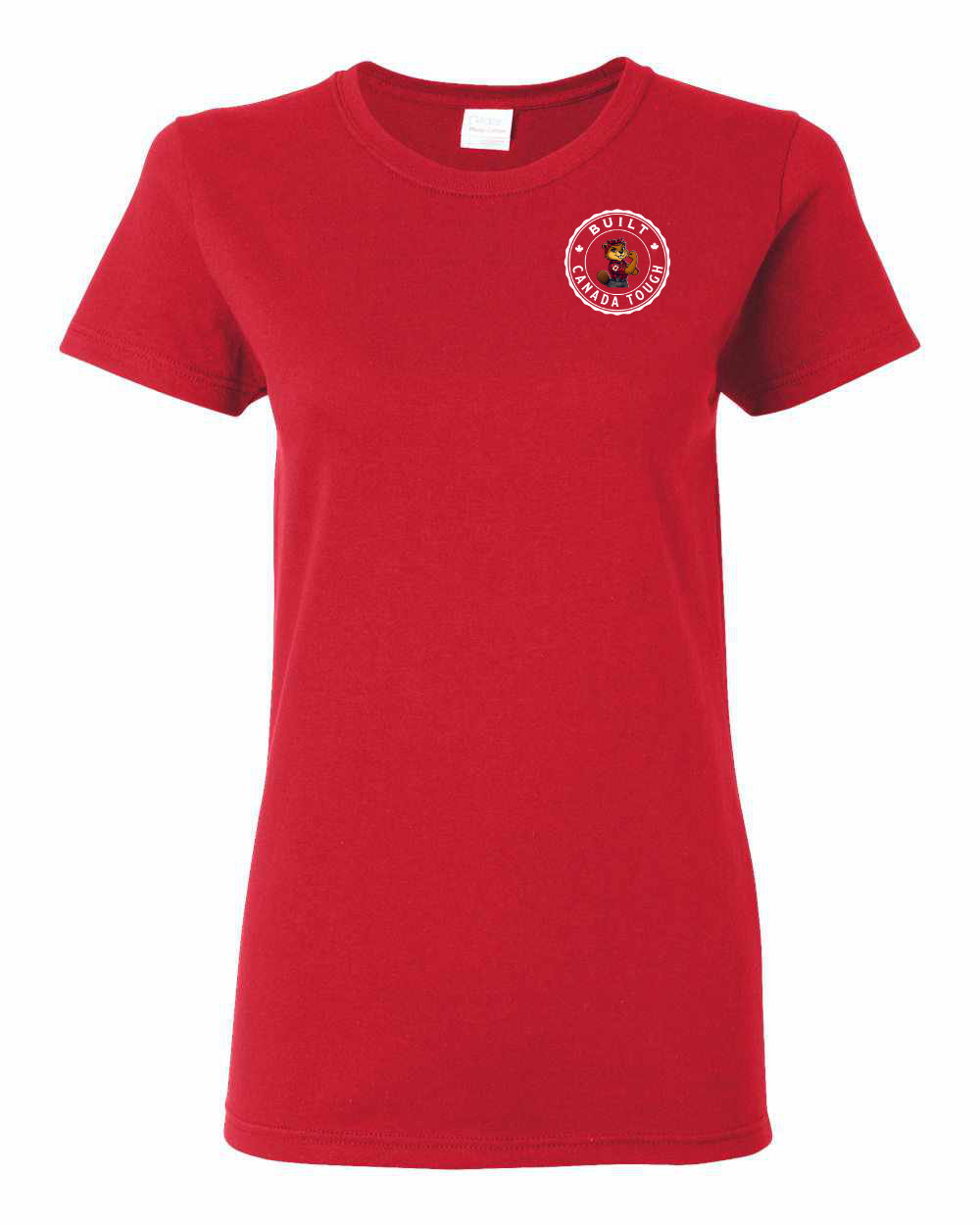 Built Canada Tough Rosie Left Chest and Back Women's Tee