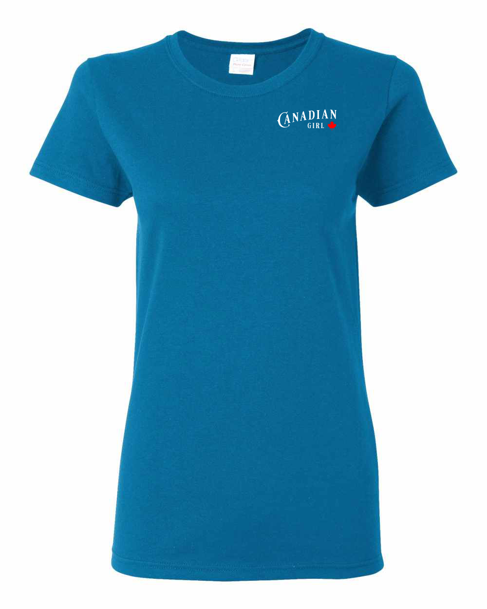 Canadian Girl Leaf Left Chest Women's Tee