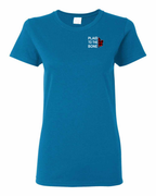 Plaid to the Bone Stacked White Left Chest  Women's Tee