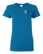 Plaid to the Bone Stacked White Left Chest And Back  Women's Tee