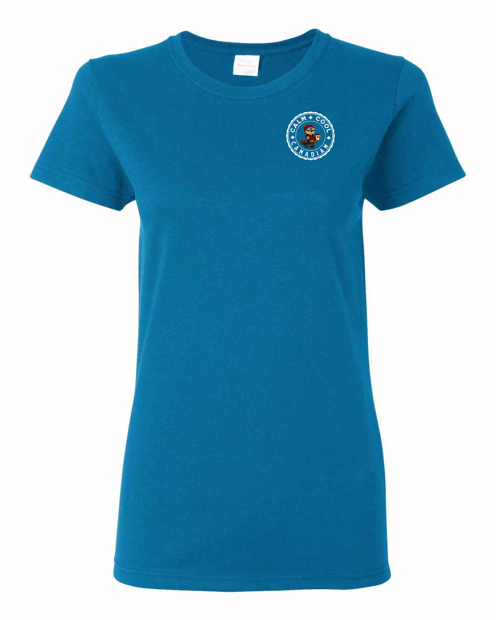 Calm Cool Canadian Rosie Sunglasses Left Chest and Back Women's Tee