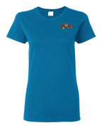 Canada Rose Design Tee Left Chest and Back Women's Tee