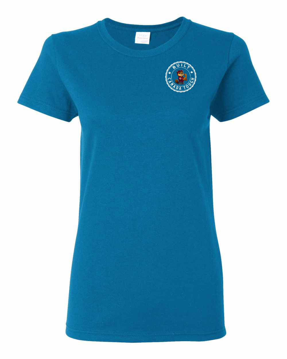 Built Canada Tough Rosie Left Chest and Back Women's Tee