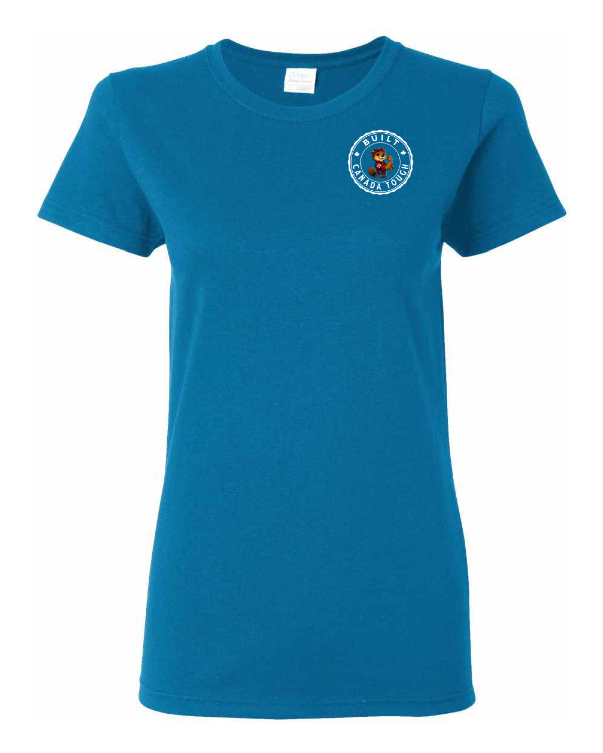 Built Canada Tough Rosie Left Chest and Back Women's Tee