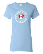Proud to Be Canadian Heart   Women's Tee