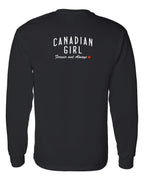 Canadian Girl Forever and Always Left Chest And Back  Long Sleeve - Unisex