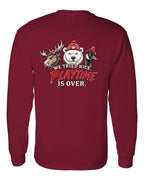 We Tried Nice New Left Chest and Back Long Sleeve in Cardinal Red - back