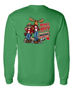 Mean and Nasty New Left Chest and Back Long Sleeve in Irish Green - back