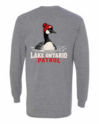 Lake Patrol Left Chest and Back Long Sleeve in Graphite Heather - back