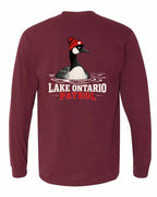 Lake Patrol Left Chest and Back Long Sleeve in Maroon - back