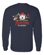 We Tried Nice New Left Chest and Back Long Sleeve in Navy - back