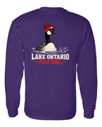 Lake Patrol Left Chest and Back Long Sleeve in Purple - back