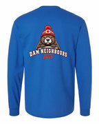 Dam Neighbours Left Chest and Back Long Sleeve in Royal - back