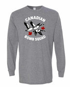 Canadian Bomb Squad Cropped Long Sleeve in Graphite Heather
