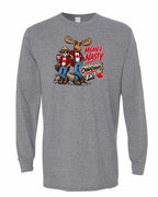 Mean and Nasty New Full Front Long Sleeve in Graphite Heather
