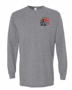 Mean and Nasty New Left Chest and Back Long Sleeve in Graphite Heather
