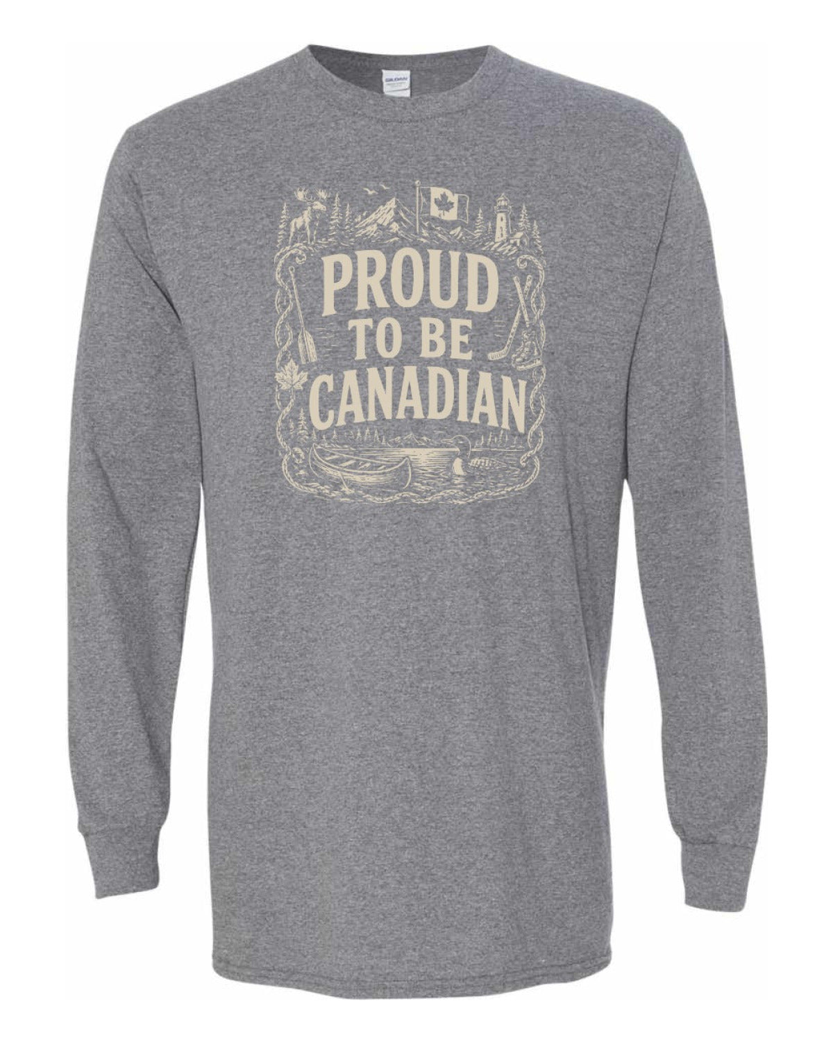 Proud To Be Canadian Folk   Long Sleeve - Unisex