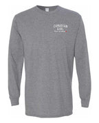 Canadian Girl Forever and Always Left Chest And Back  Long Sleeve - Unisex
