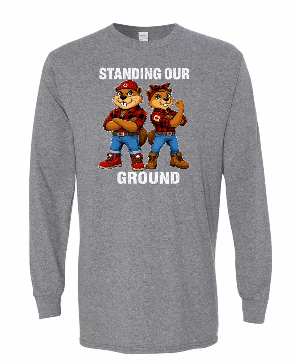 Standing Our Ground Long Sleeve in Graphite Heather