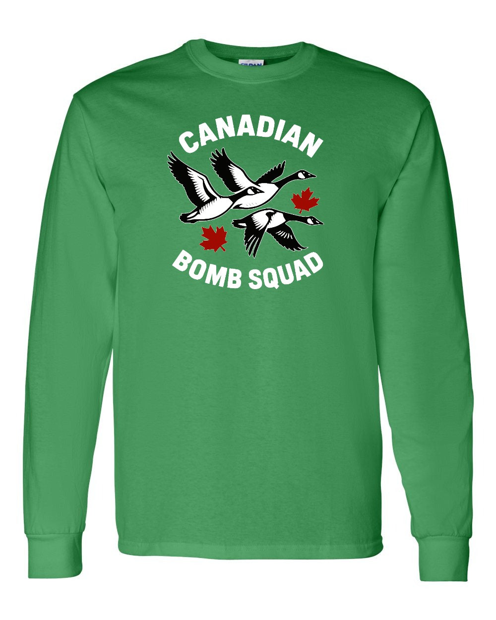 Canadian Bomb Squad Cropped Long Sleeve in Irish Green