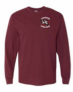 Canadian Bomb Squad Cropped Left Chest and Back Long Sleeve in Maroon