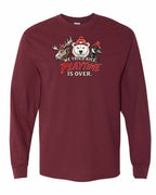 We Tried Nice New Full Front Long Sleeve in Maroon