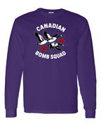 Canadian Bomb Squad Cropped Long Sleeve in Purple