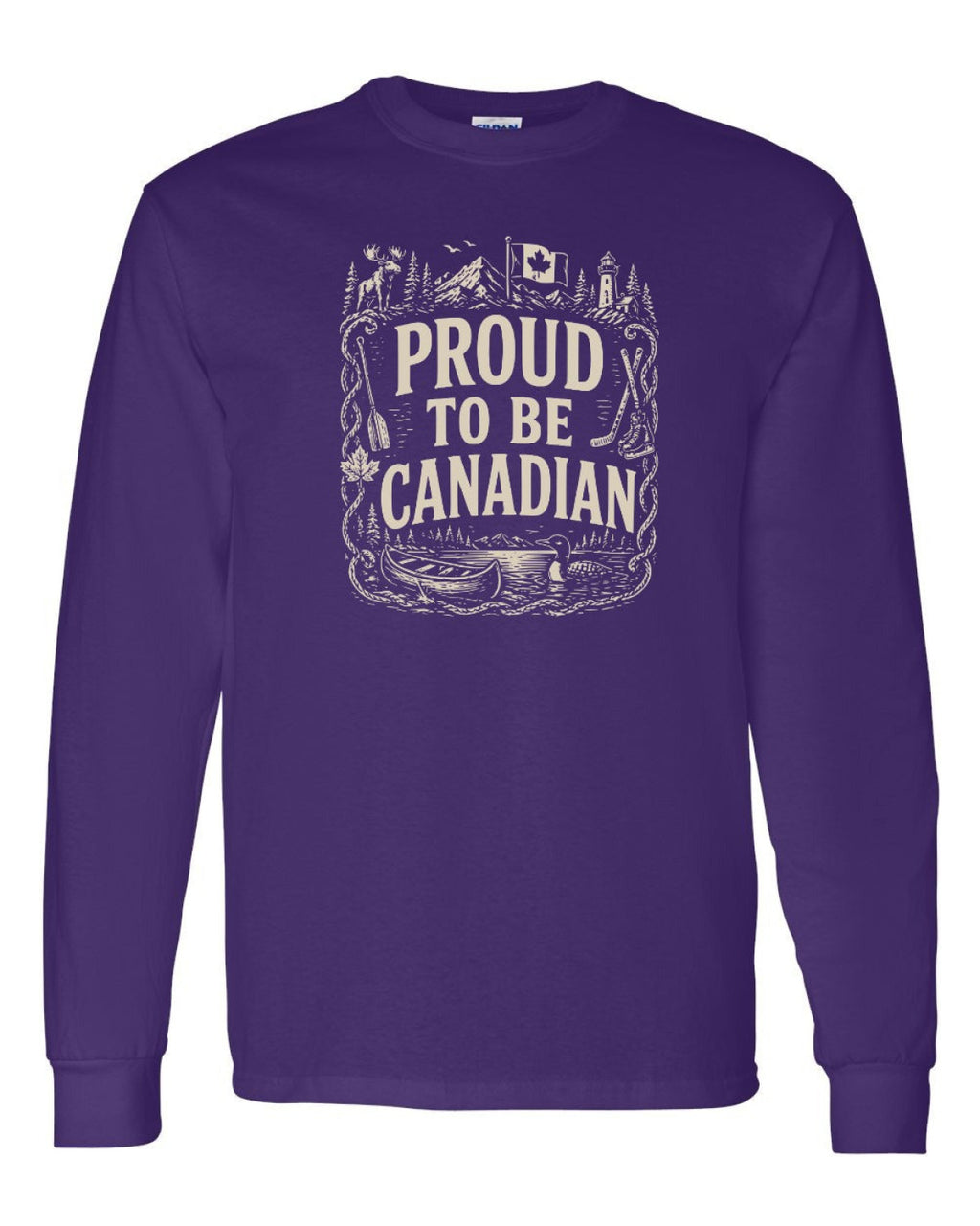 Proud To Be Canadian Folk   Long Sleeve - Unisex