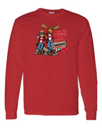 Mean and Nasty New Full Front Long Sleeve in Red