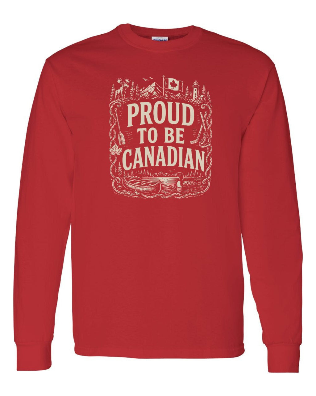 Proud To Be Canadian Folk   Long Sleeve - Unisex